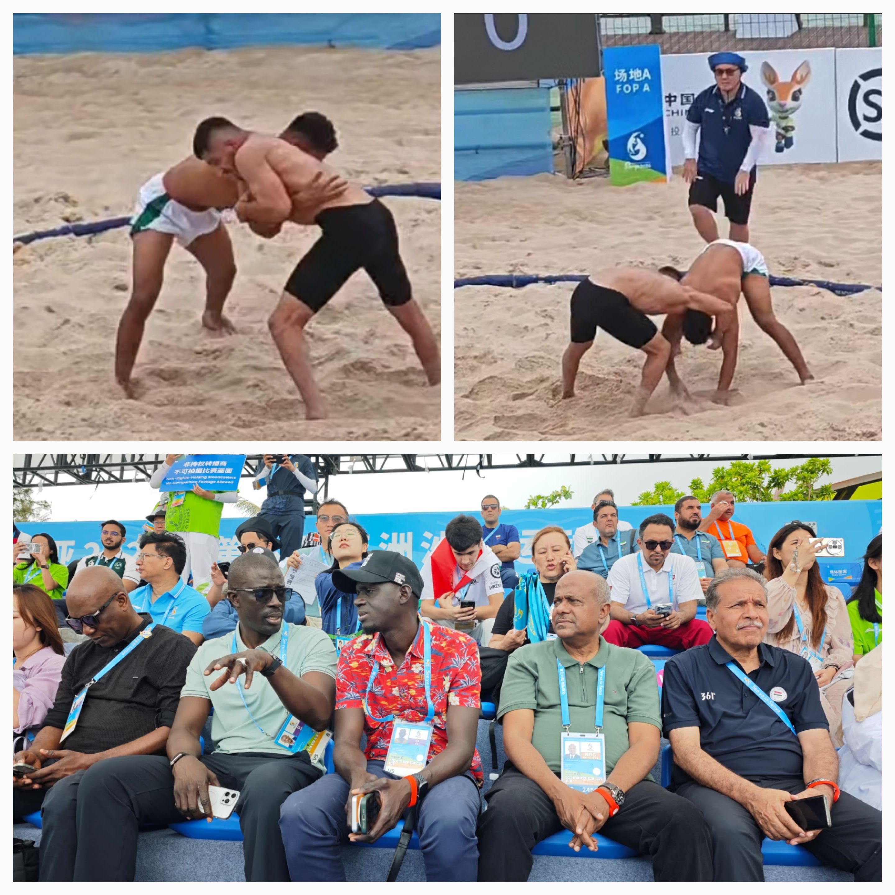 اليمن يثبت وجوده في أجواء التنافس القاري للمصارعة الشاطئية رغم الخروج المبكر واصابة الواقدي
